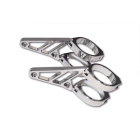 HIGHSIDER Pro Headlight bracket set chrome Ø47-54mm