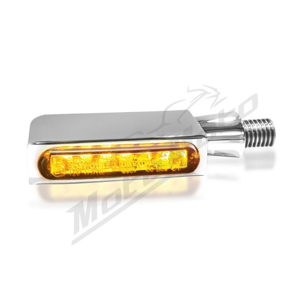 HEINZ BIKES Blokk-Line Universal Turn Signal Chrome 1pc.