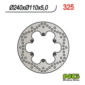 NG BRAKES Rear Fixed Brake Disc 240mm Aprilia / Benelli / BMW / Husqvarna 251-1130cc 97-17