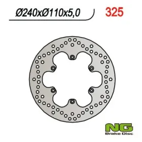 NG BRAKES Rear Fixed Brake Disc 240mm Aprilia / Benelli / BMW / Husqvarna 251-1130cc 97-17