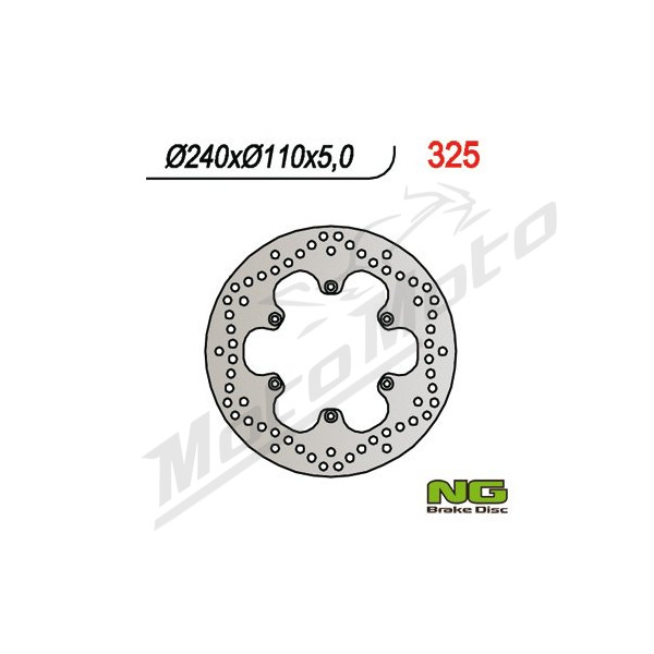 NG BRAKES Rear Fixed Brake Disc 240mm Aprilia / Benelli / BMW / Husqvarna 251-1130cc 97-17