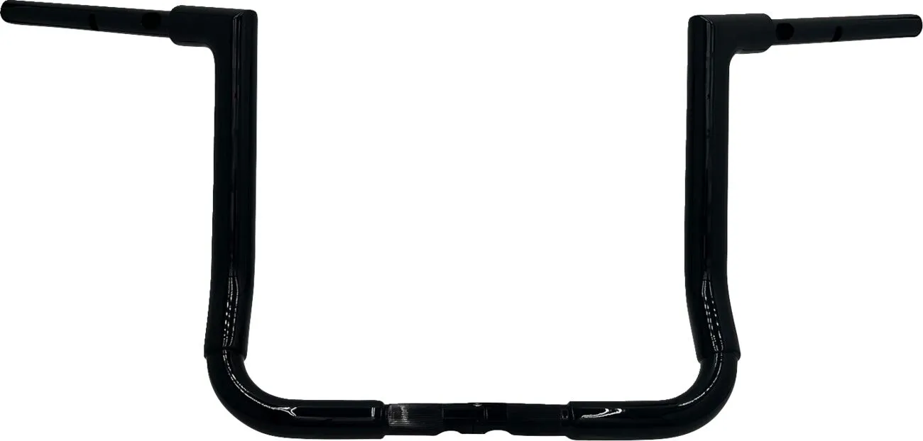 FAT BAGGERS INC. 1-1/2" EZ Install Flat Top Batwing Handlebar Black 38mm 91,5cm (35,5cm)