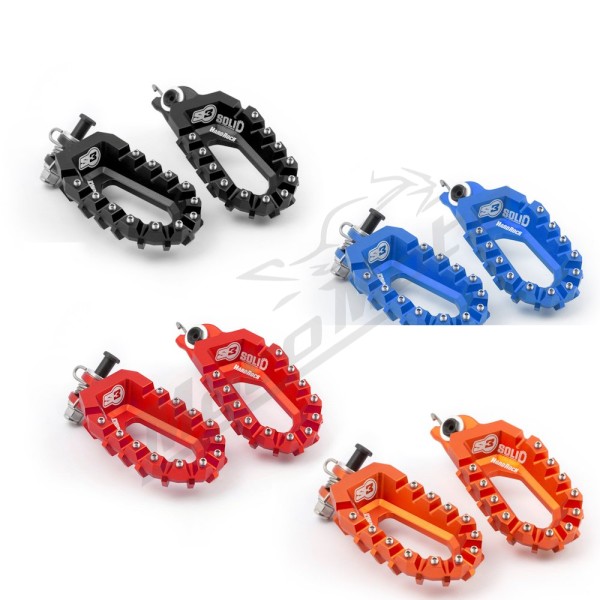 S3 Foot Pegs Solid Hard Rock Aprilia / Husqvarna / KTM 125-1290 10-24