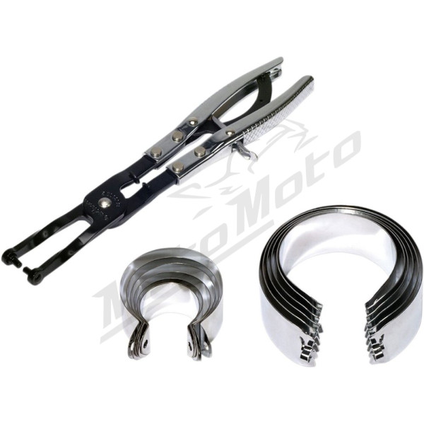 BIKESERVICE Piston Ring Compressor Set 35 - 111 mm