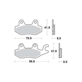 Brake pads POLINI FT4064 / MCB615 Sintered