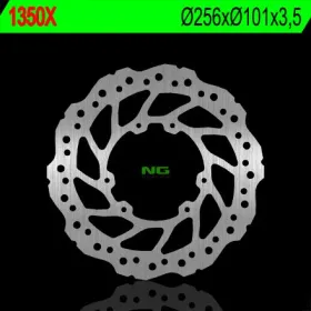 NG BRAKES Front Wave Fixed Brake Disc 256mm Honda CRF 250-300cc 12-25