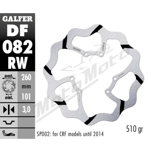 GALFER Oversize Wave® Brake Rotor HM Moto / Honda 125-450cc 98-22