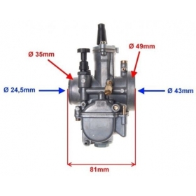 Carburetor 24mm 150-300cc (Manual choke)