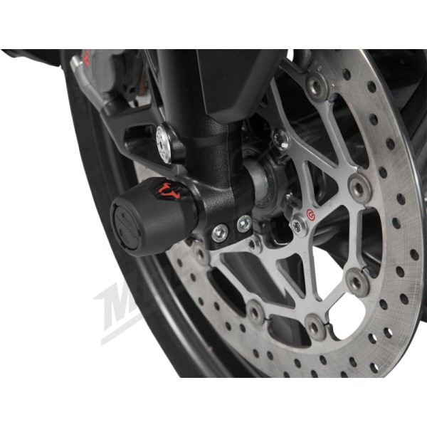 SW-MOTECH Front Axle Slider Set Moto Guzzi V85 850 18-24