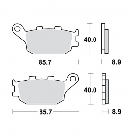 STABDŽIŲ TRINKELĖS POLINI FT4072 / MCB634 Sintered