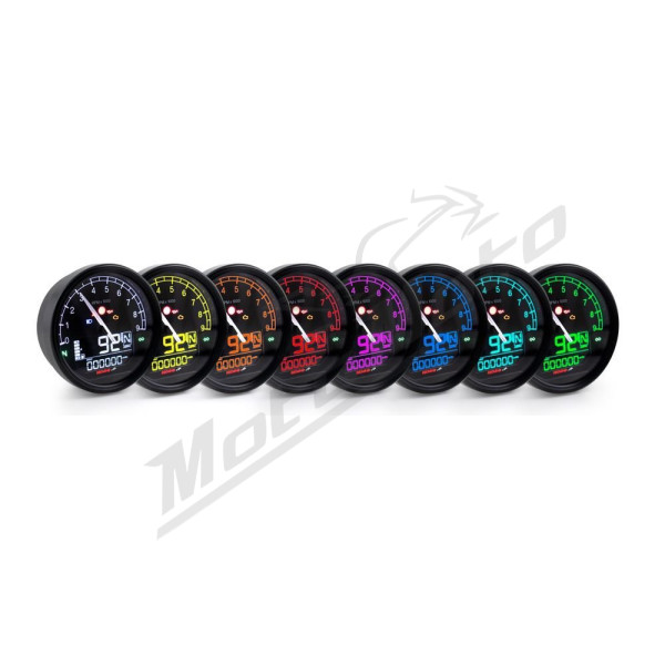 KOSO NORTH AMERICA D80-HD TNT-05 Speedometer/Rev counter with ABE