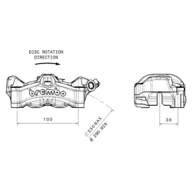 BREMBO Stylema Front Left Brake Caliper Natural APRILIA / DUCATI / TRIUMPH 900-2500cc 2018-2024