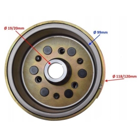 Flywheel YAMAHA TTR/ XT/ YBR 125cc 4T