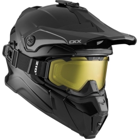 Krosinis šalmas + akiniai CKX Titan Solid matinė juoda