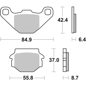  Sbs Brakepads 541HF Ceramic MALAGUTI 