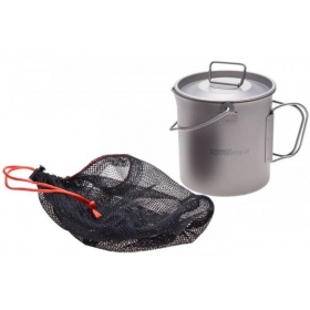 Tourist titanium mug LEOSHI ADVENTURE kit 750ml