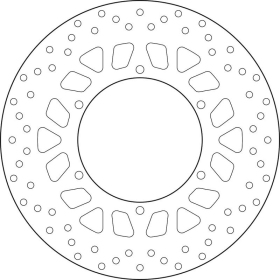 BREMBO Serie Oro apvalus fiksuotas stabdžių diskas YAMAHA SR/ XJ/ XT 600-6609 98-16