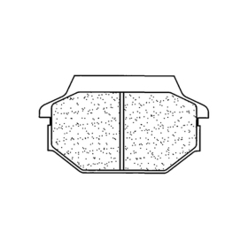 CL BRAKES 1123ATV1 stabdžių trinkelės KYMCO MAXXER / MXER 50-125 02-20 
