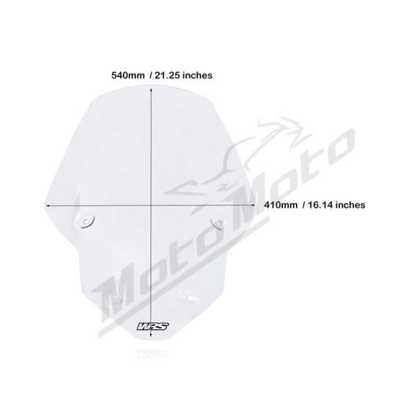 WRS TOURING Windscreen Clear Triumph Tiger 850-900cc 20-24