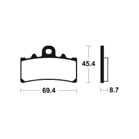 TECNIUM Street Performance Sintered Metal Brake pads - MF377 Aprilia / BMW / Fantic / Husqvarna / KTM / Rieju / Triumph / Voge 0-500cc 11-25