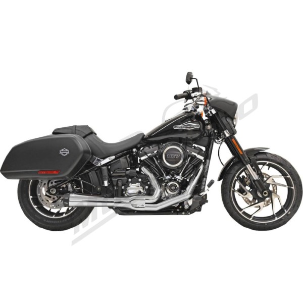 BASSANI XHAUST 2-into-1 Road Rage Exhaust System Harley Davidson 1750-1923cc 2018-2024