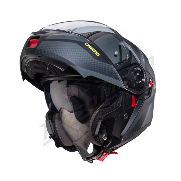 Flip-up Helmet Caberg Drift Evo X Manta Matte Black/Gray/Fluo Yellow