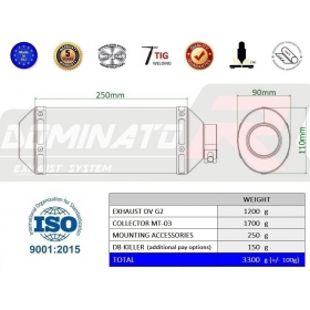  Duslintuvo kompl. Dominator OV YAMAHA MT-03 2020-2023