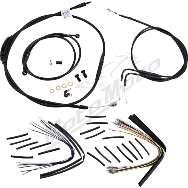 BURLY BRAND Ape Hangers handlebars Cables / Lines Extension Kit Harley Davidson 1450cc 2000-2006