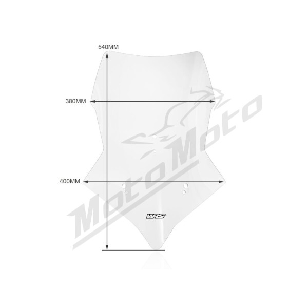 WRS TOURING Windscreen Clear Moto Morini X-Cape 650 ABS 21-24
