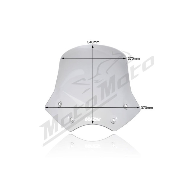WRS INTERMEDIO Windscreen Smoke BMW R1200R 06-14