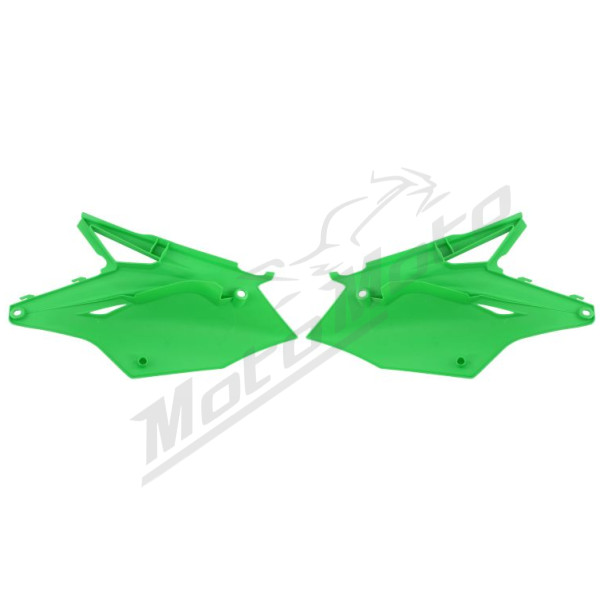 Side covers green CEMOTO KAWASAKI KX 250 2017-2020