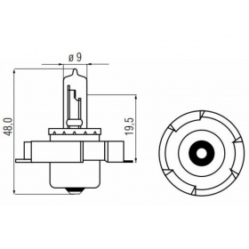 Light bulb BOSMA P26S 12V/15W