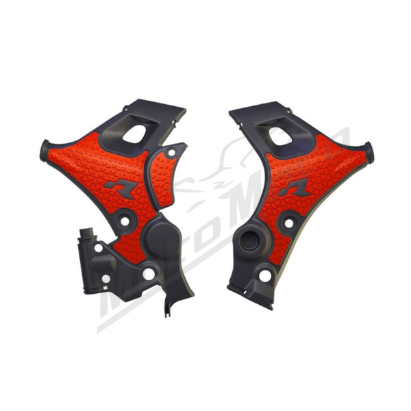 Racetech frame guards Honda XL 750 Transalp 23-25 color black / red