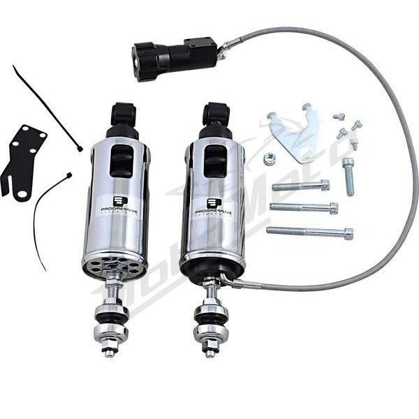 PROGRESSIVE SUSPENSION 422 serijos galiniai amortizatoriai su nuotoliniu būdu reguliuojama išankstine apkrova 17,00kg/mm Harley Davidson FLS / FLSTC / FLSTF / FLSTN / FLSTSB / FXS / FXST / FXSTB / FXS