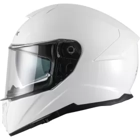 Uždaras Šalmas APEX FT300 Solid Baltas