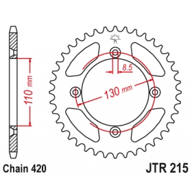 Rear sprocket JTR215