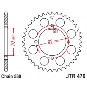 Rear sprocket JTR476