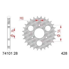 AFAM Steel Standard Rear Sprocket 428 28 teeth