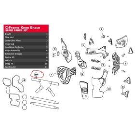 Leatt C-Frame apsaugų dirželių rinkinys S/M