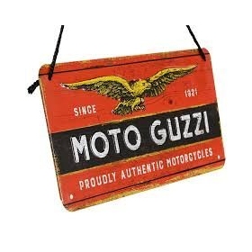Wooden tin sign MOTO GUZZI 10x20