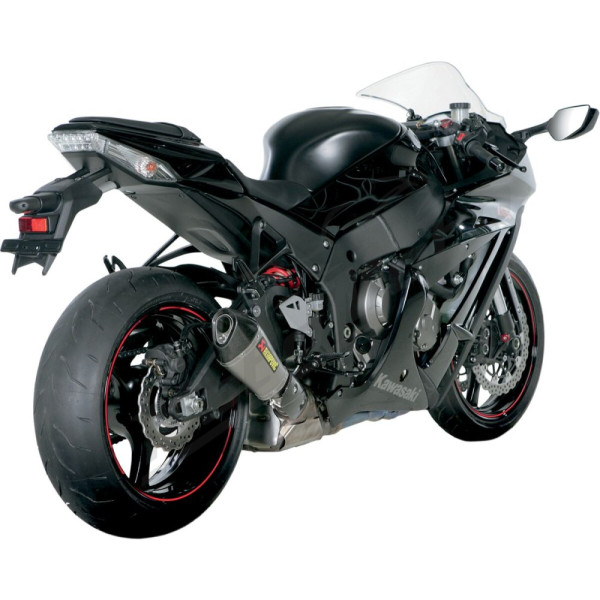 AKRAPOVIC Slip-On Line Muffler Carbon Fiber / Titanium Kawasaki ZX-10R 1000 11-15