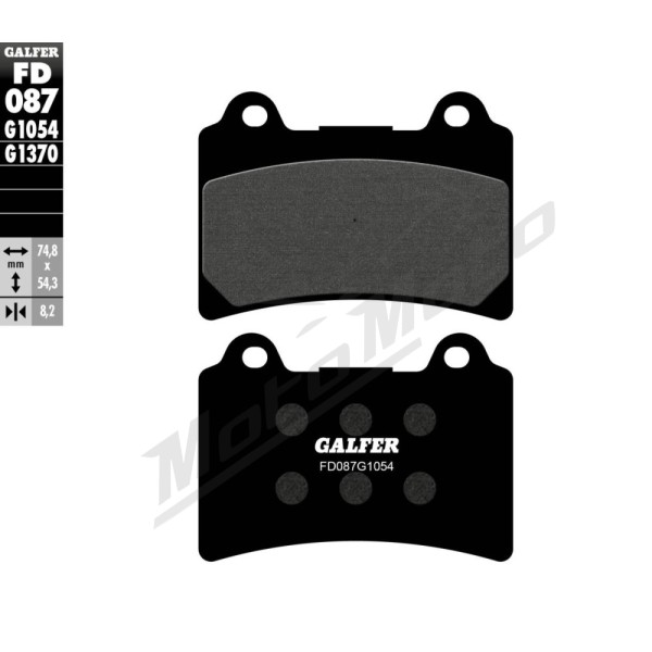 GALFER Semi-Metallic Brake Pads Yamaha FJ / FZR / TDM / TZ / XV / XVZ 250-1600cc 84-09