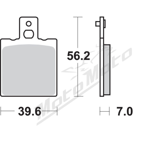 SBS LS Street Excel 519LS Sintered Rear Brake Pads Aprilia / Beta / Bimota / Cagiva / Ducati / Laverda / Moto Guzzi / Yamaha 125-1100cc 77-13