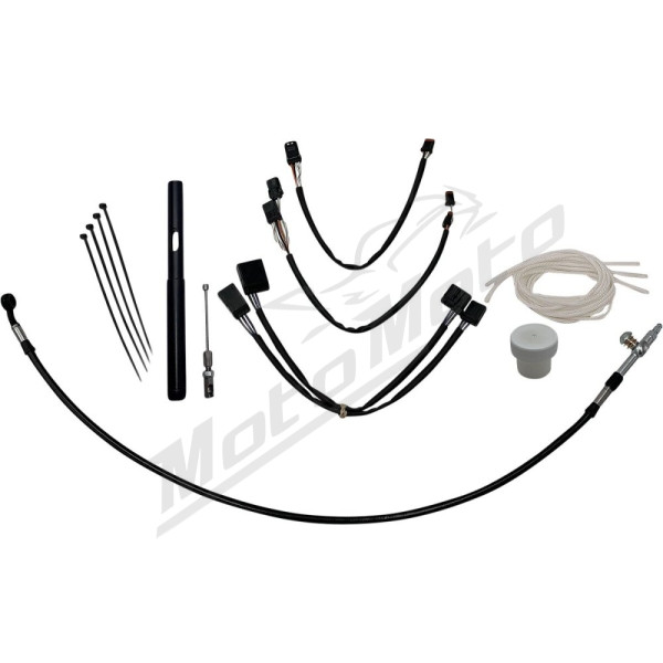 FAT BAGGERS Control Installation Kit Black height of 35.5cm Harley Davidson FLH / FLHTCUTG / FLHX 1750-1923cc 21-25