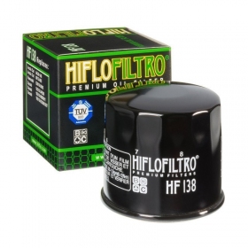 Oil filter HIFLO HF138 APRILIA/ ARCTIC CAT/ CAGIVA/ KAWASAKI/ KYMCO/ SUZUKI 375-1800cc 1986-2021