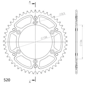 Supersprox Stealth Rear sprocket Red 