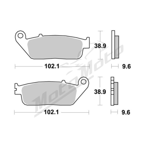 Sbs Brakepads Sintered Hoda CB / CBF / CBR / CMX / CTX / NC / VT / XL 250-1000cc 94-23