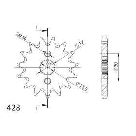JT / Supersprox Front sprocket 1257.14