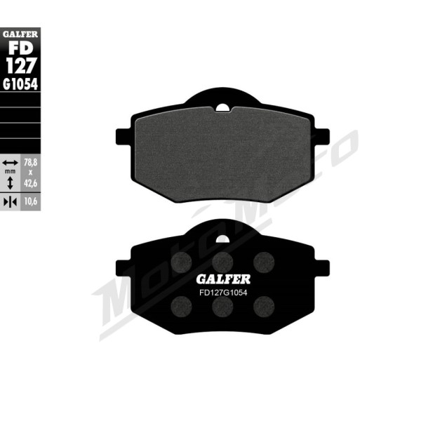 GALFER Semi-Metallic Brake Pads Yamaha XV 250-750cc 88-94