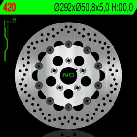 NG Front Floating Brake Disc 292X50.8X5mm Harley-Davidson / Hercules 50-1200cc 95-13